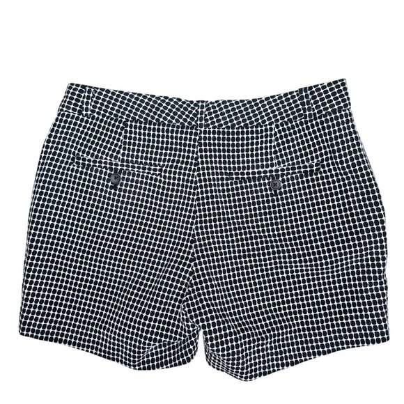 Banana Republic Womens 6P Black & White Checkered Shorts With Pockets - Picture 2 of 4